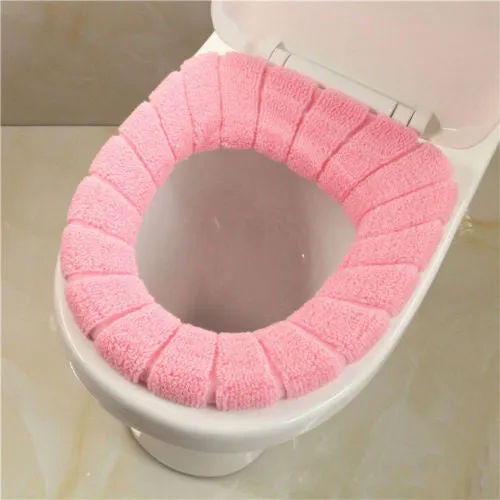 Hot Soft Toilet Seat Cover Cute Lid Top Warmer Washable Bathroom Product