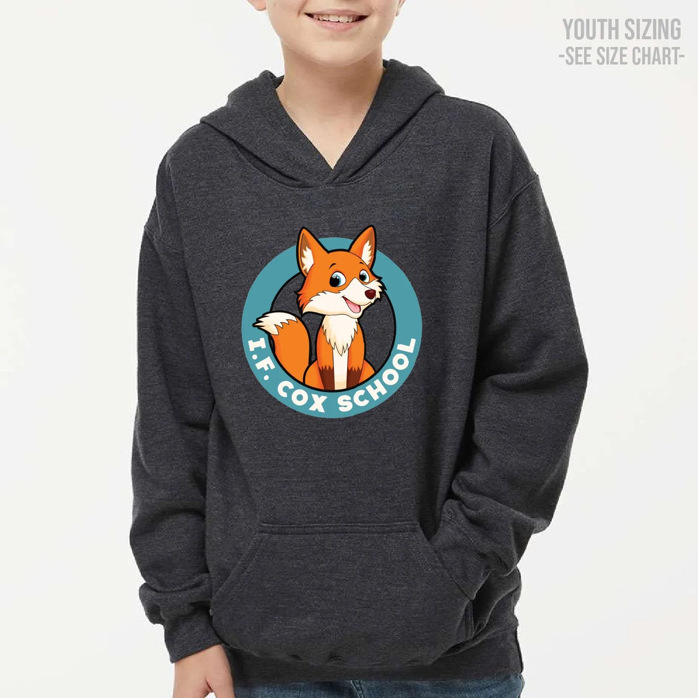 I.F. Cox School YOUTH Pullover Hoodie (IFCT002-3322)