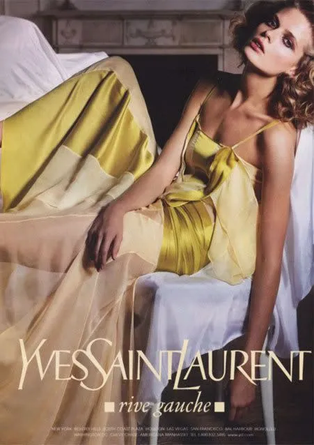 Important Spring 2004 Yves Saint Laurent by Tom Ford Runway & Ad Campaign Silk Dress