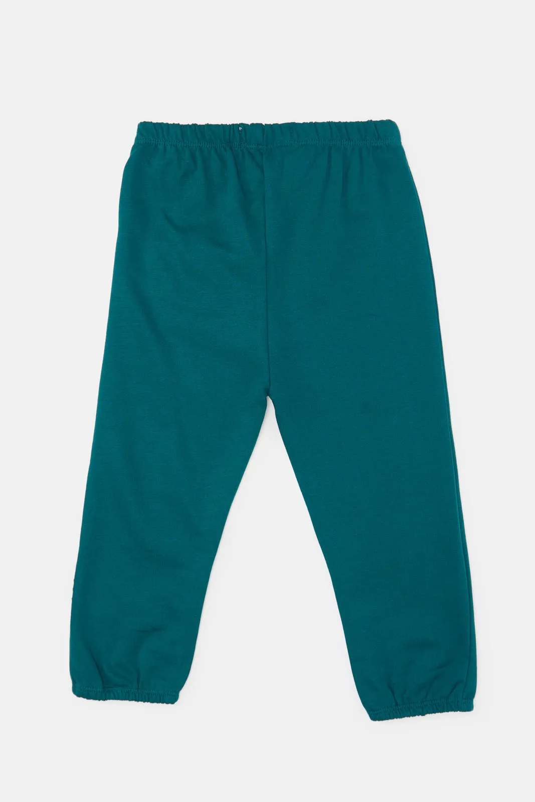 Infant Girls Olive Solid Active Pants