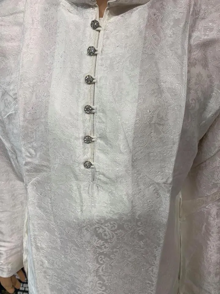 Ivory Men's Simple Kurta Pyjama