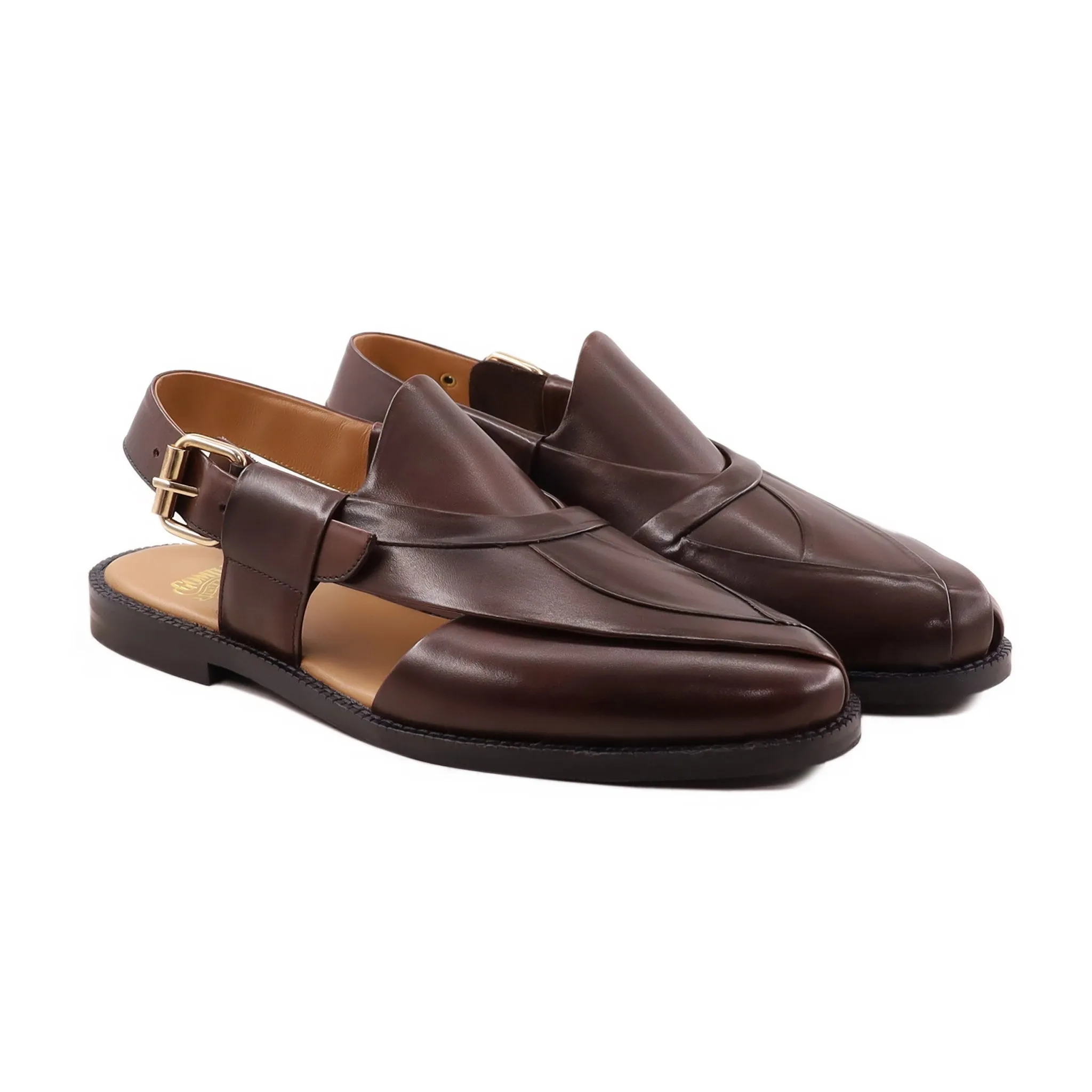 Jarvis - Men's Reddish Brown Calf Leather Sandal