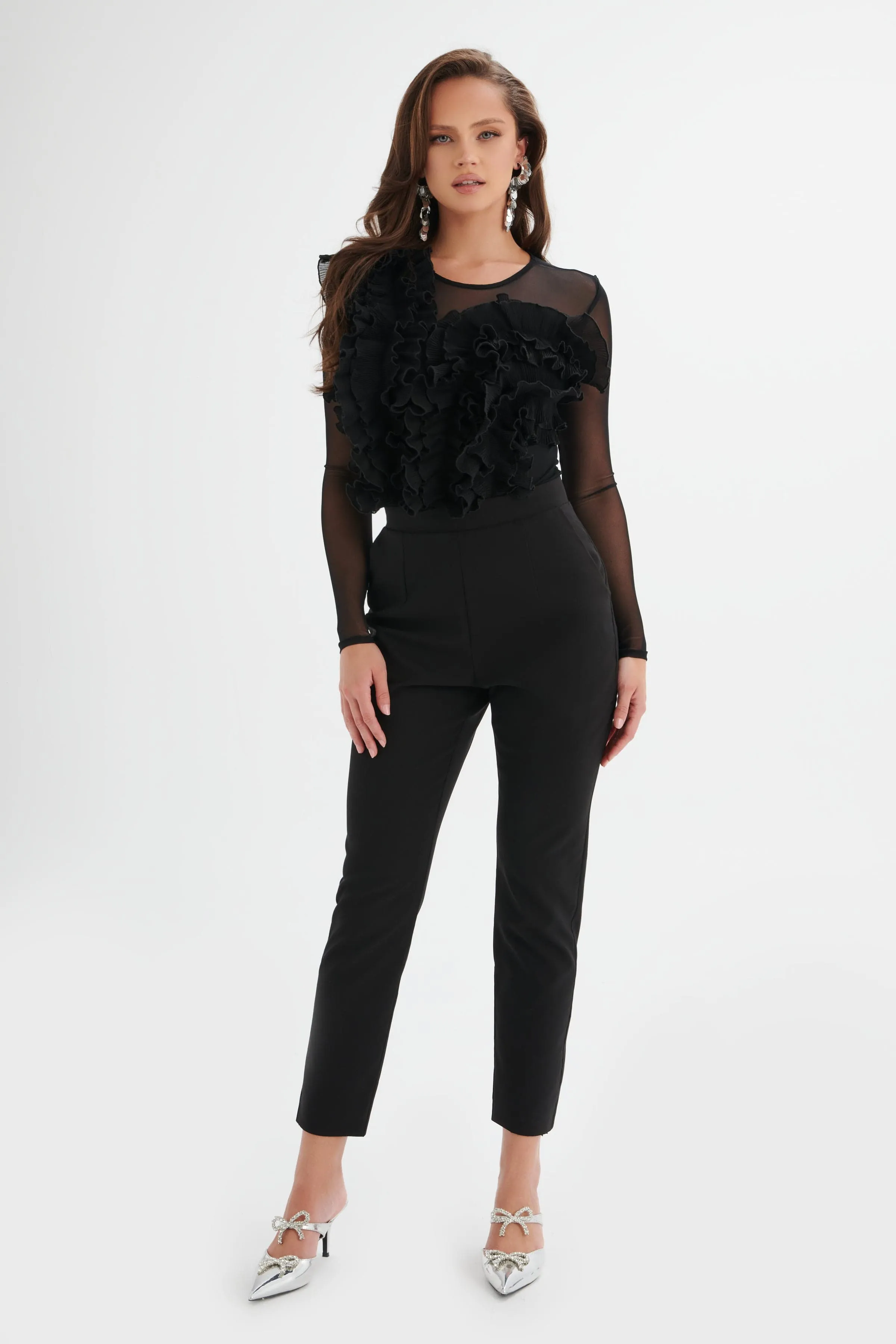 JAYDE Tailored Trousers in Black