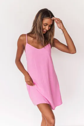 Jenette Pink | Short Dress w/ Thin straps