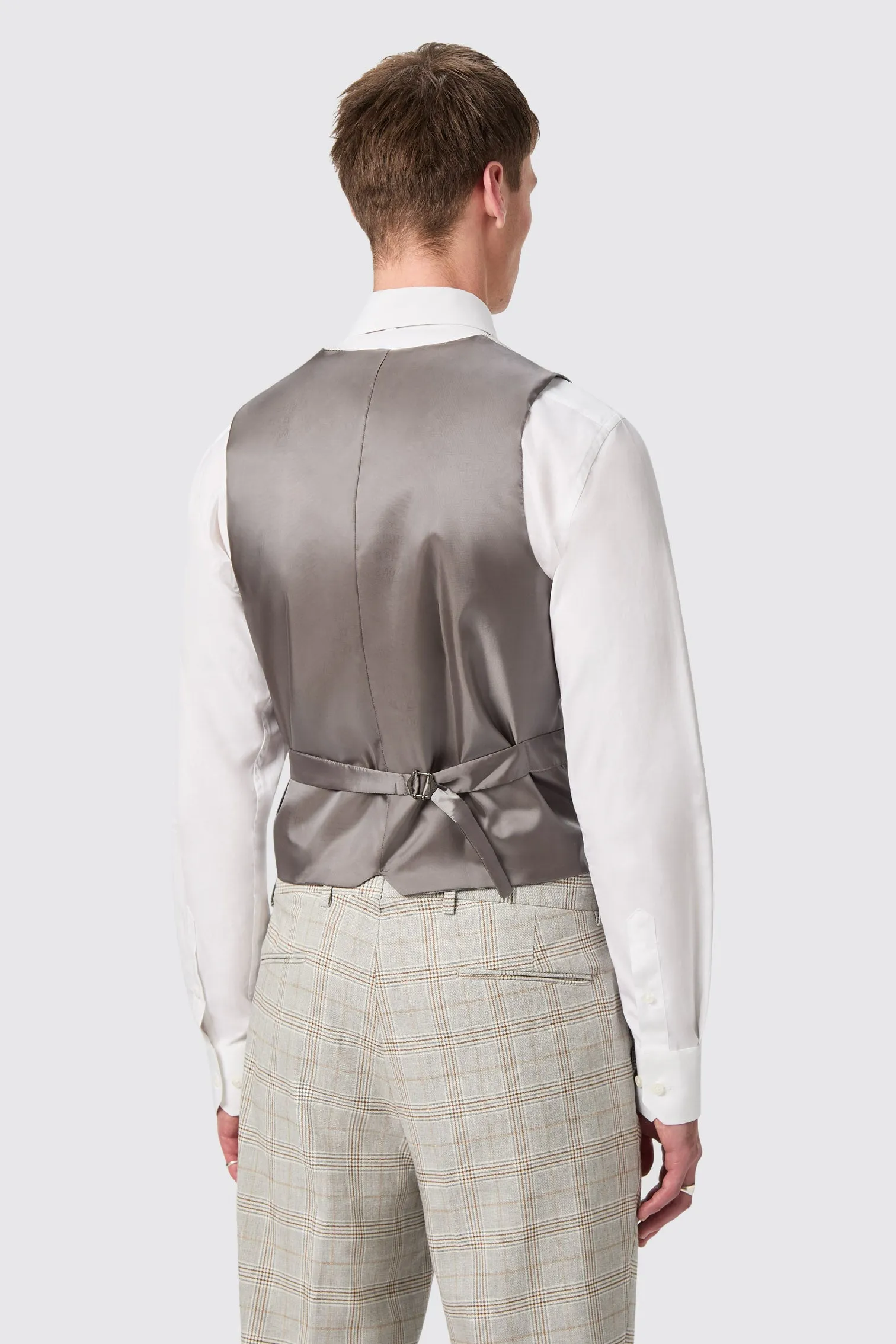 Jessop Slim Fit Waistcoat in Light Grey - ARCHIVE