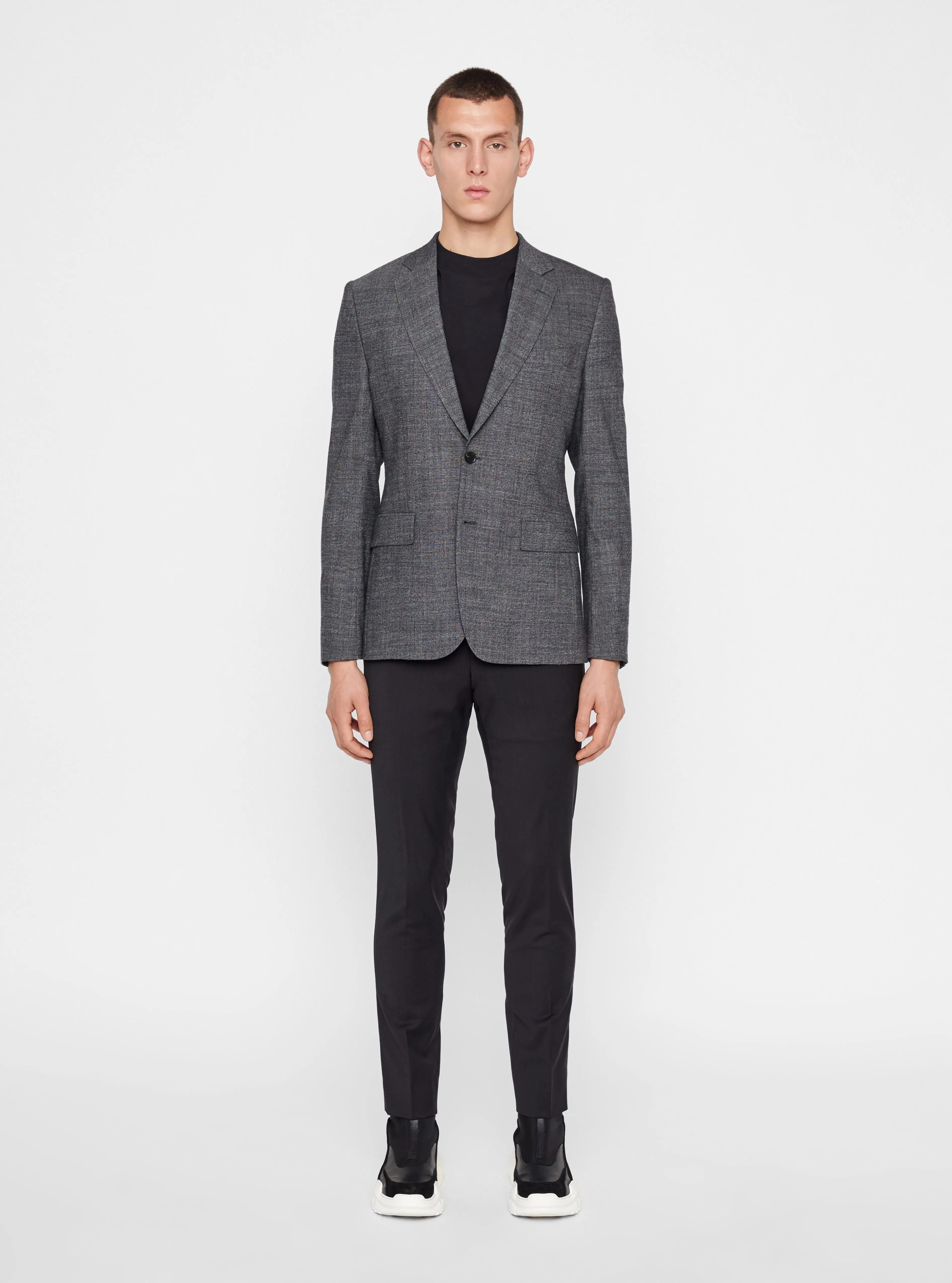 J.Lindeberg Mens Donnie Texture 2-Tone Blazer - BLACK