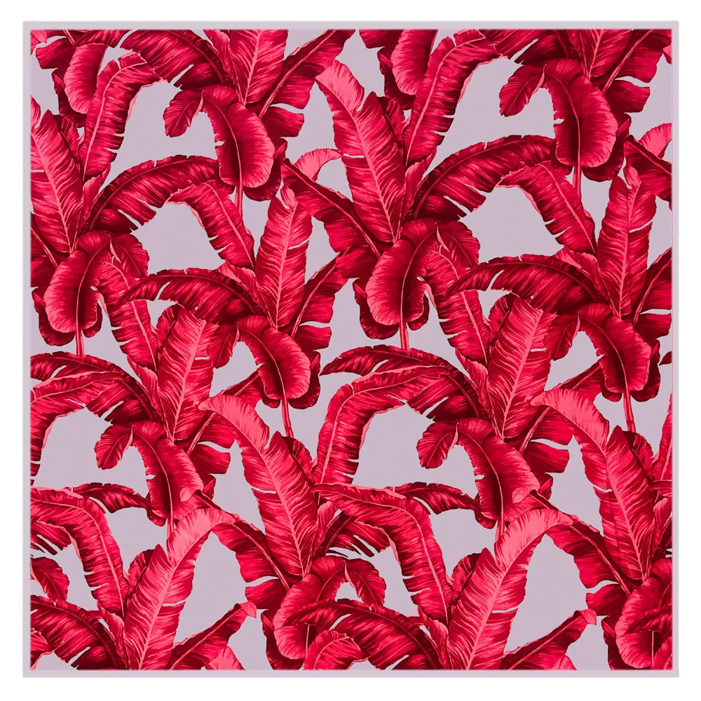 Jungle – Red / Grey Palm Scarf (Grey)