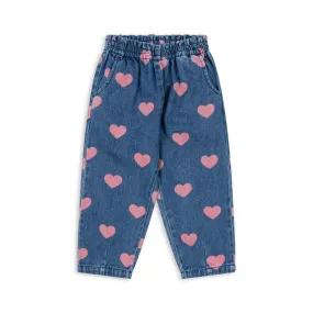 Konges Sløjd - Magot denim frill pants - Bon Coeur Pink