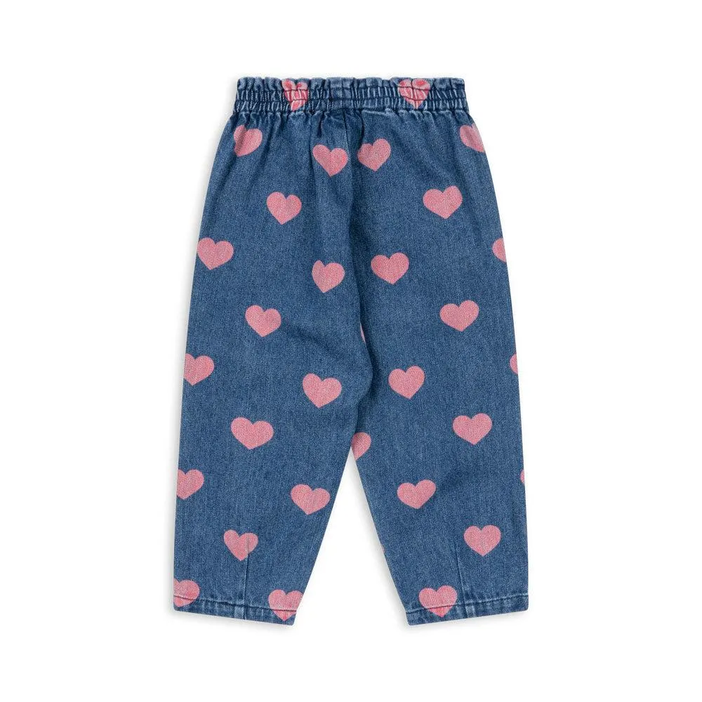 Konges Sløjd - Magot denim frill pants - Bon Coeur Pink