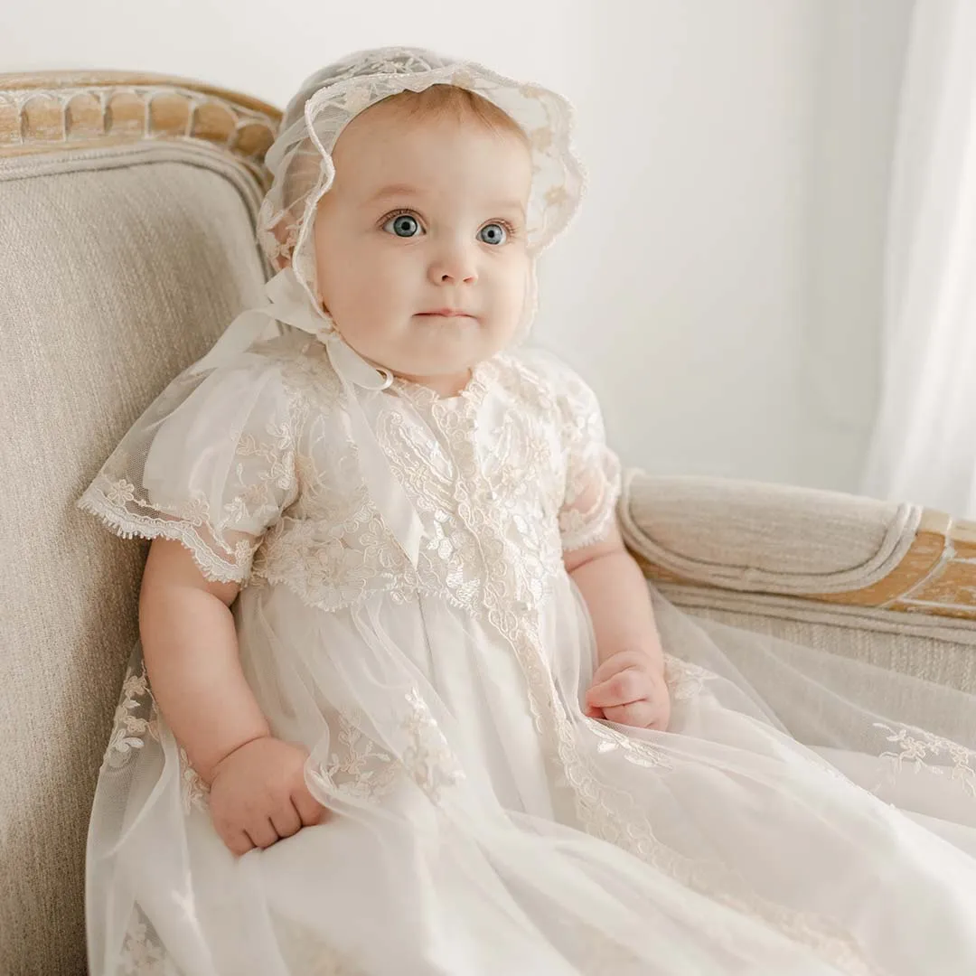 Kristina Christening Gown & Bonnet