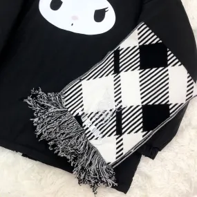 Kuro Black White Scarf