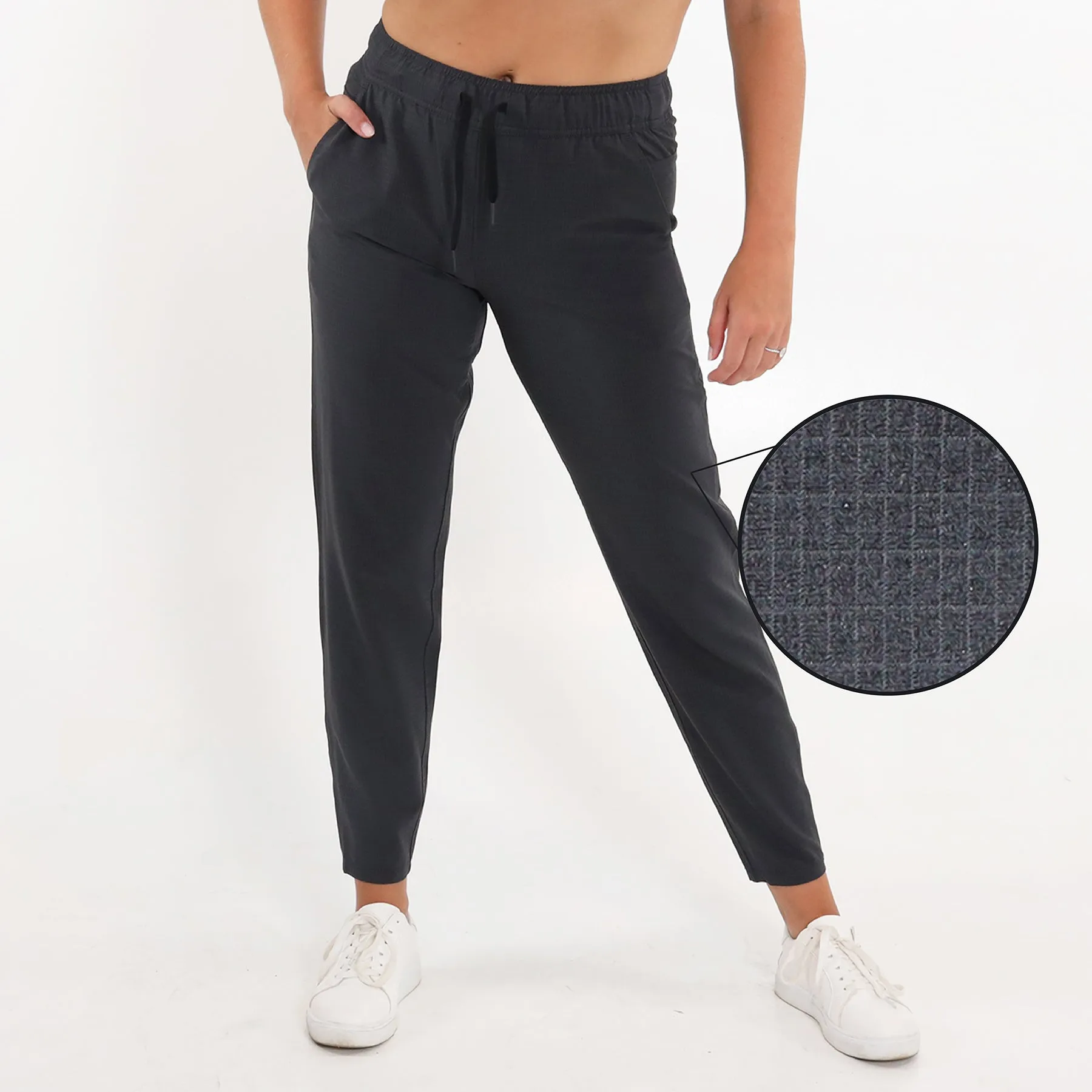 Ladies Solution Jogger - Black Heather - Petite