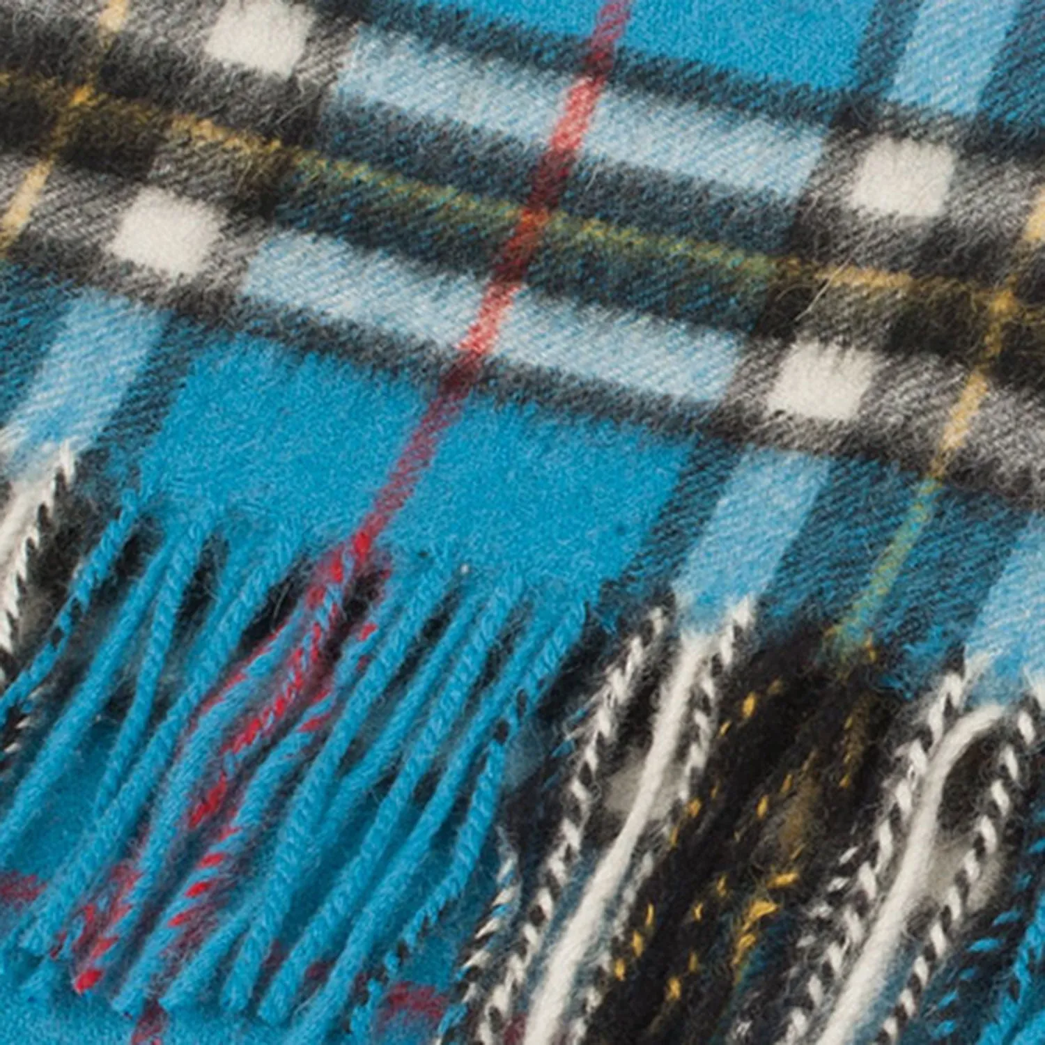 Lambswool Scottish Tartan Clan Scarf  Thomson Blue