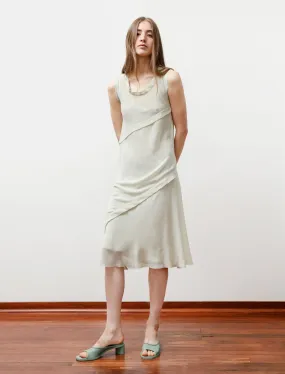 Layered Georgette Dress Pastel Green