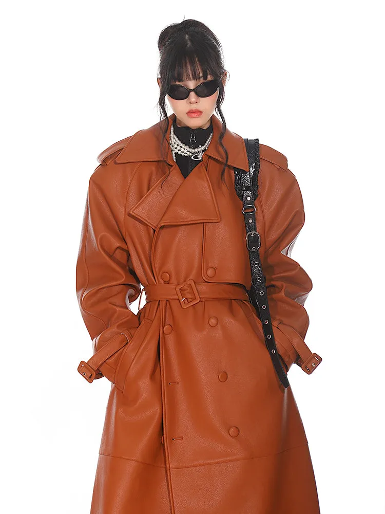 Leather Trench Coat