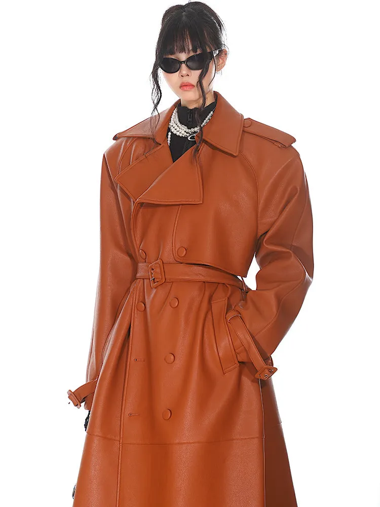 Leather Trench Coat