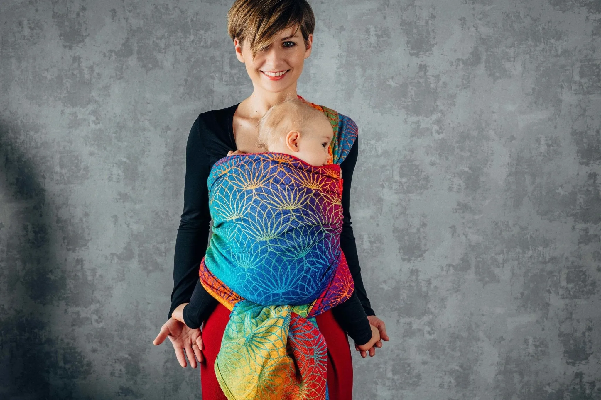 LennyLamb Woven Wrap Rainbow Lotus