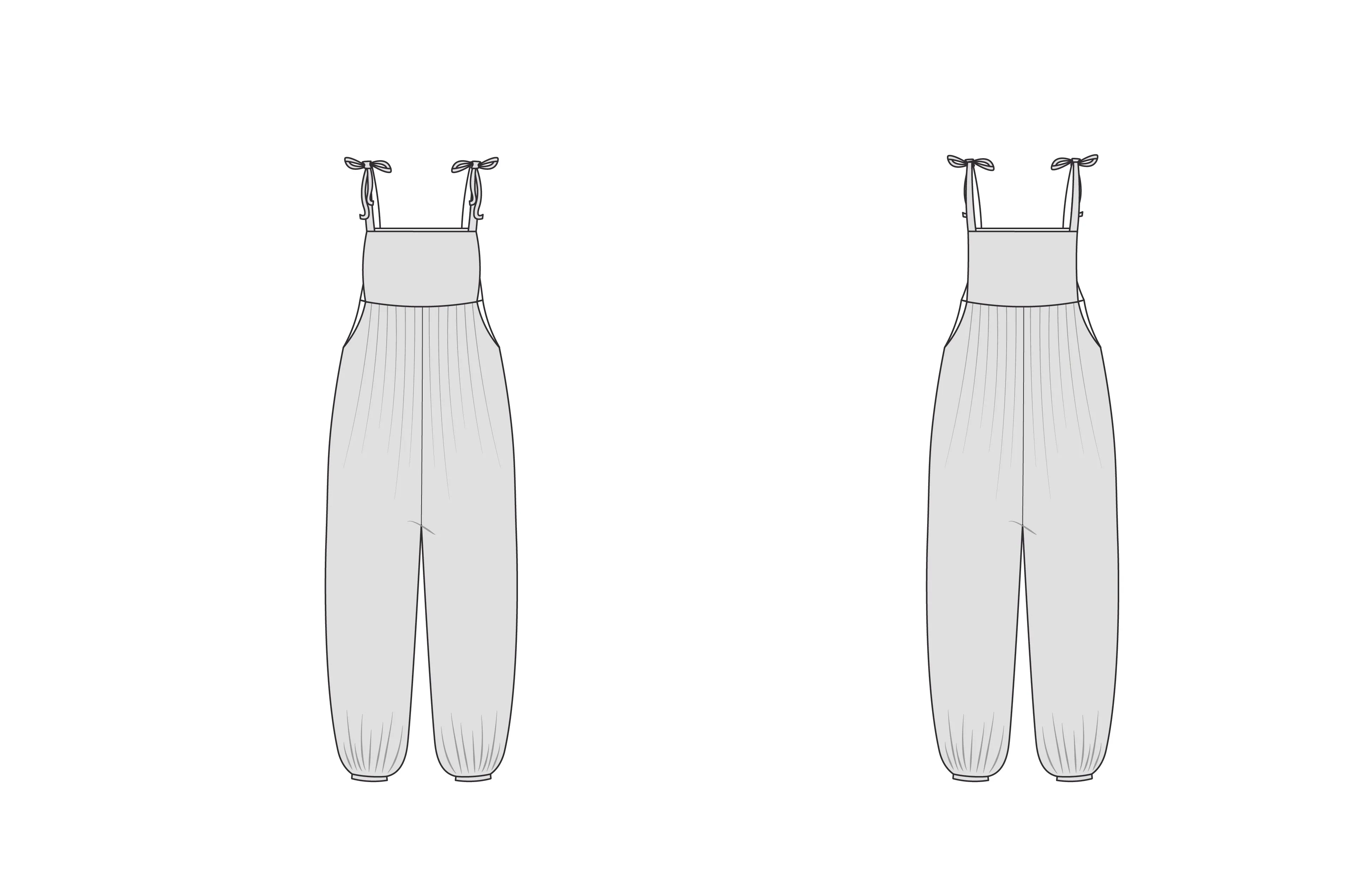 Leo Dungarees - PDF Sewing Pattern UK 6-34