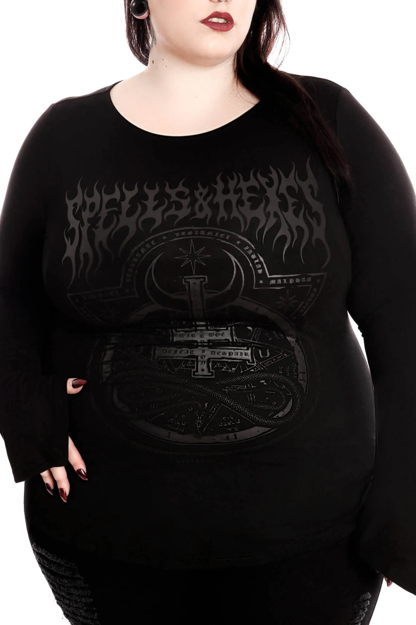 Leya Long Sleeve Top [PLUS] - Resurrect