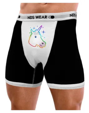 Magical Rainbow Sparkle Unicorn Mens Boxer Brief Underwear