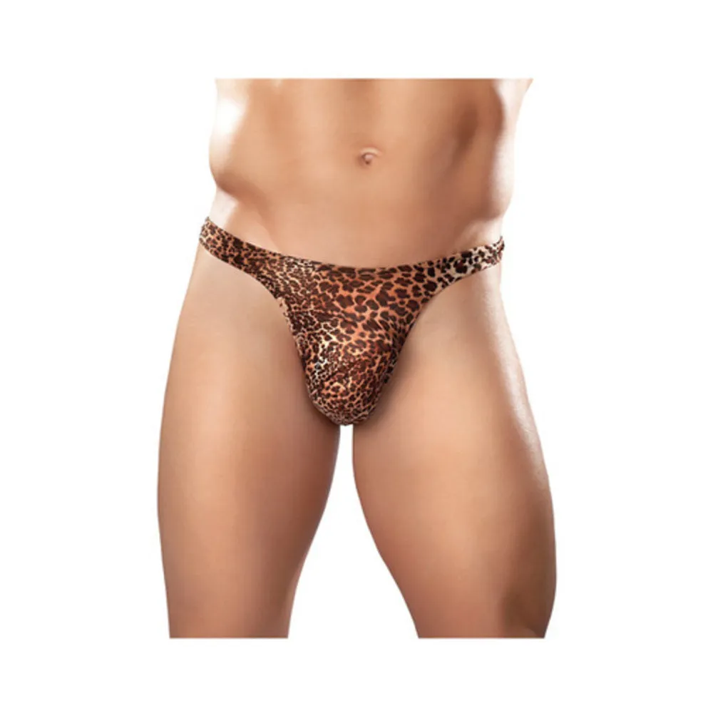 Male power wonder thong animal print s/m