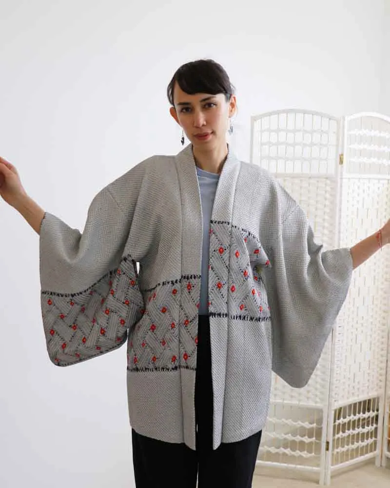 Mama Whale Shibori Haori Kimono Jacket