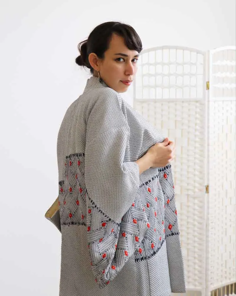 Mama Whale Shibori Haori Kimono Jacket