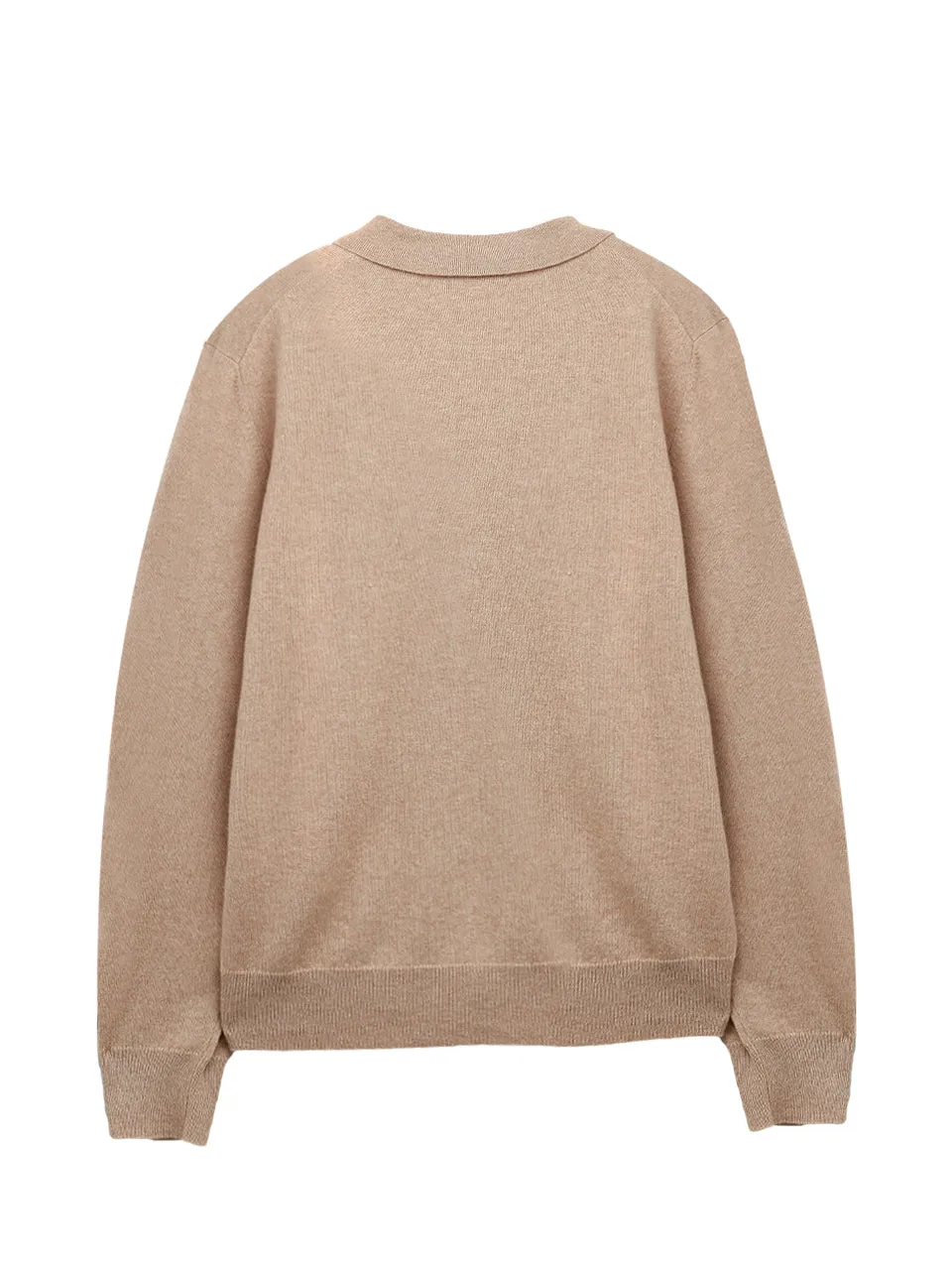 Men Polo Sweater_Camel