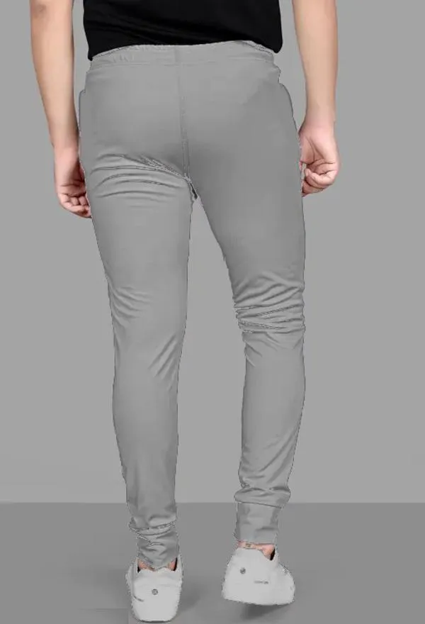 Men Striped Grey Track Pants (Pack of 1)