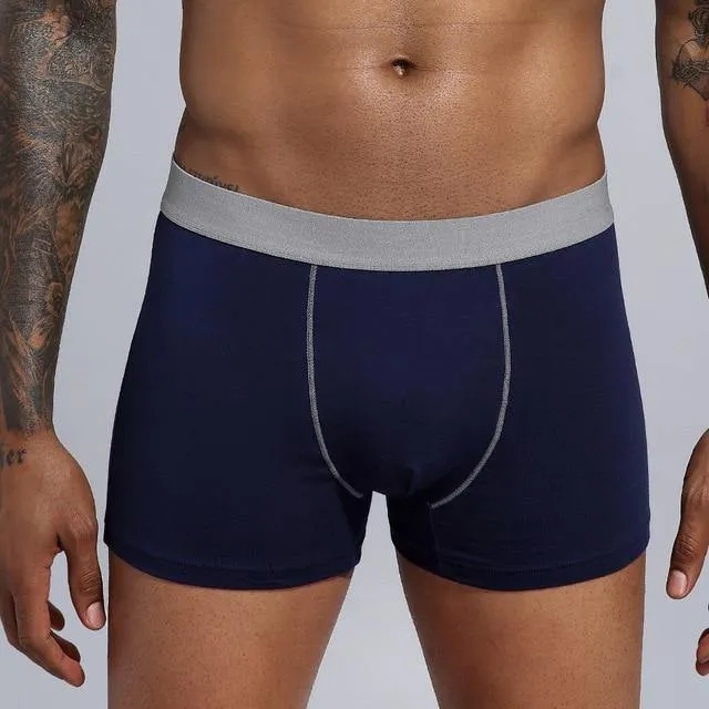 Men's Boxers European Size Underwear Cotton Shorts Breathable Boxers Underpants