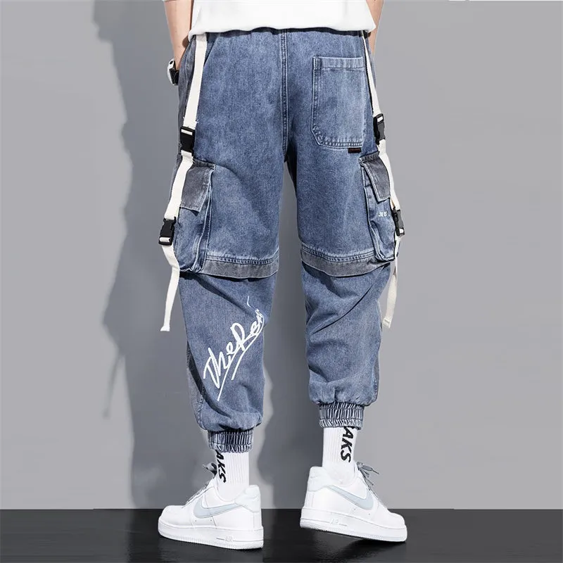 Men's Casual Color Patch Cargo Pants