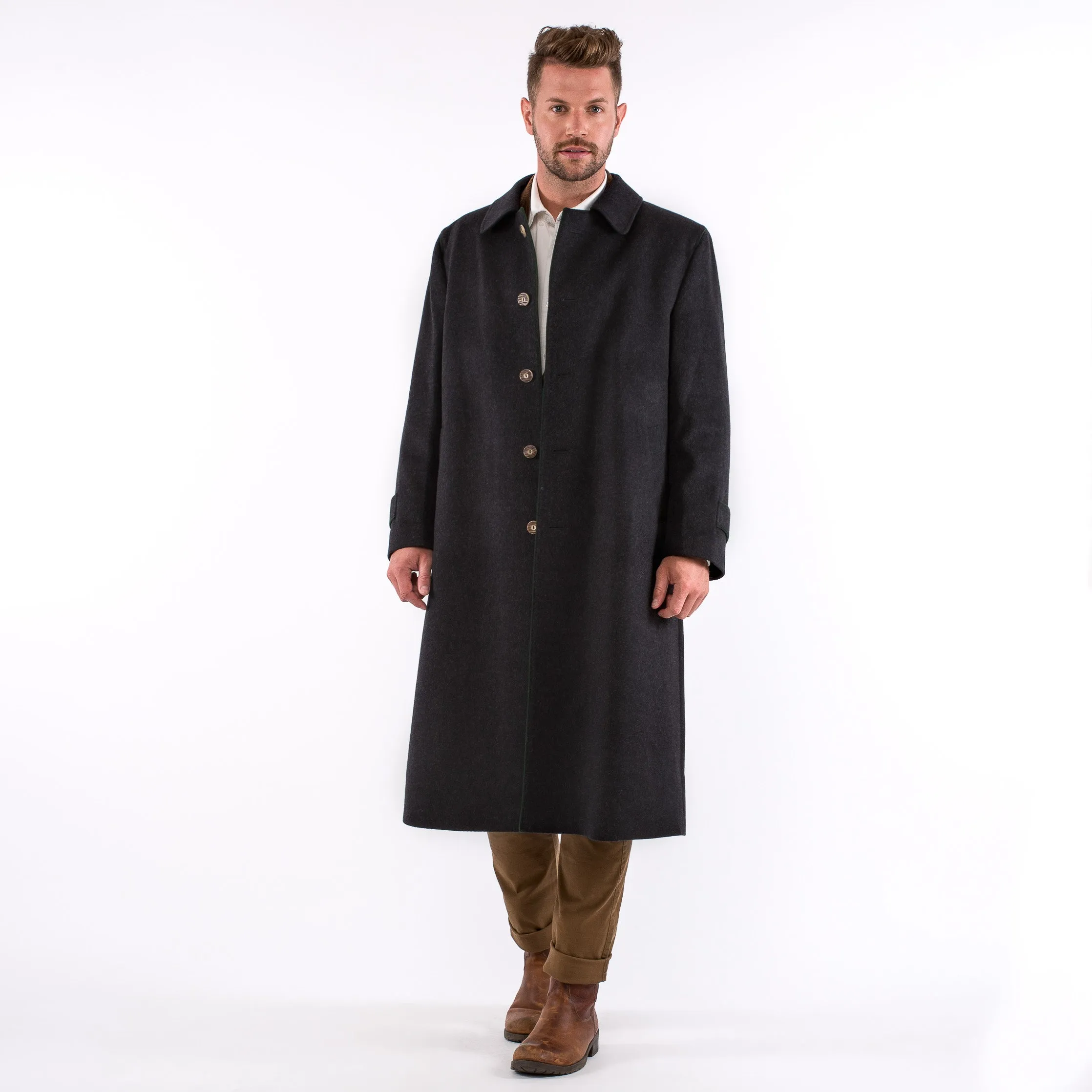 Men's Classic Loden Overcoat "Shiver No More"