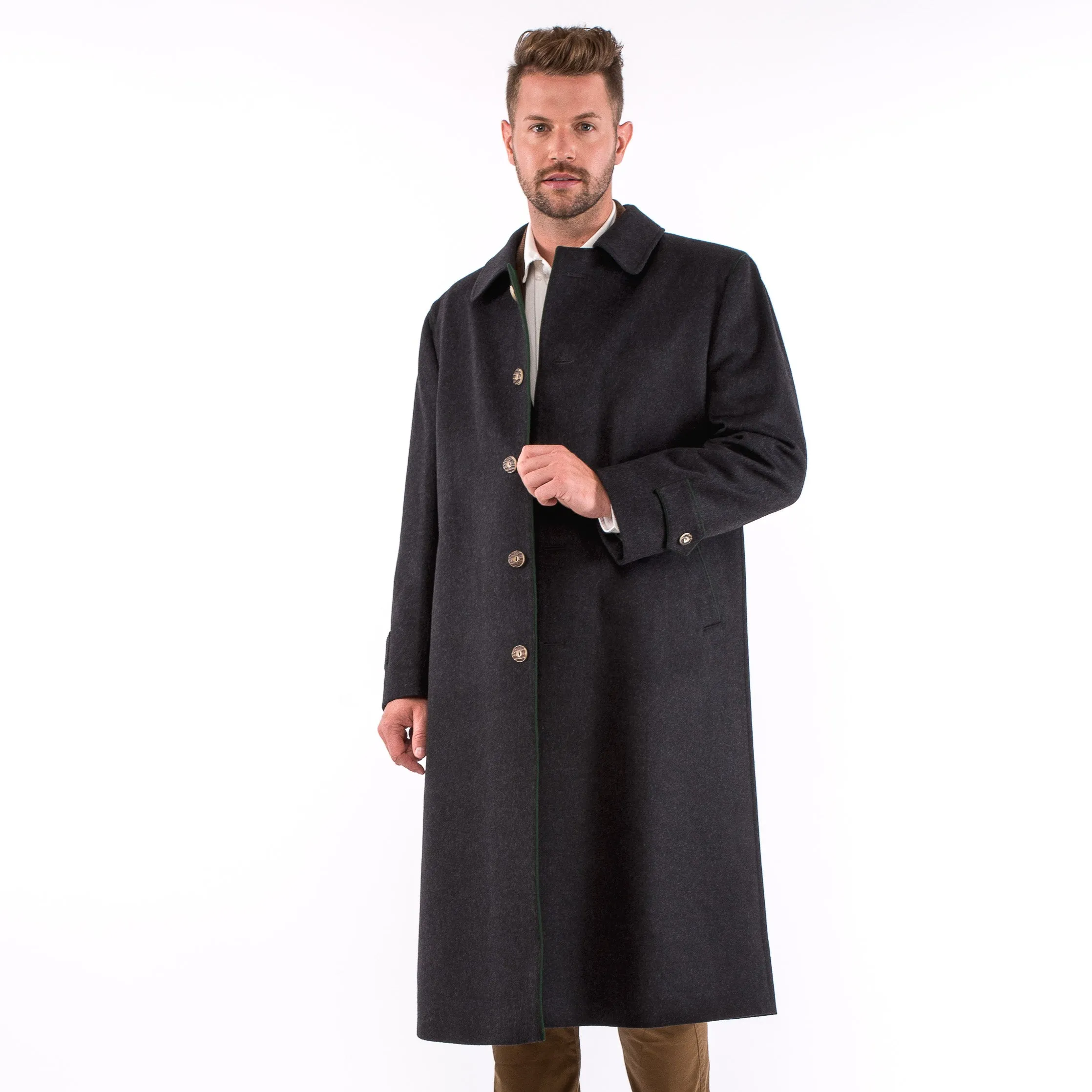 Men's Classic Loden Overcoat "Shiver No More"