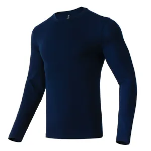 Men's Merino 160g Base Layer Top Navy