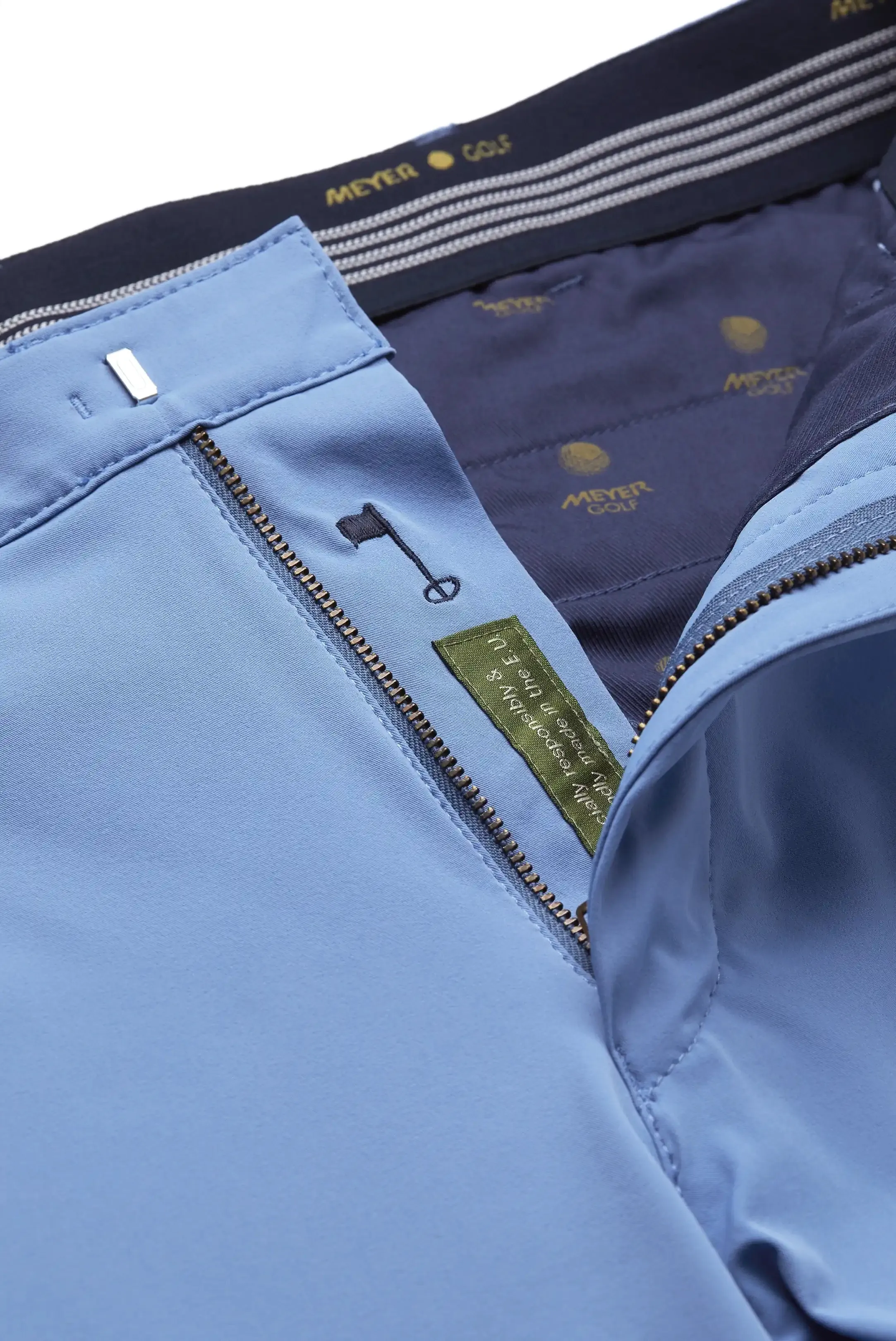 MEYER Golf Trousers - Augusta 8070 High Performance Chinos - Light Blue