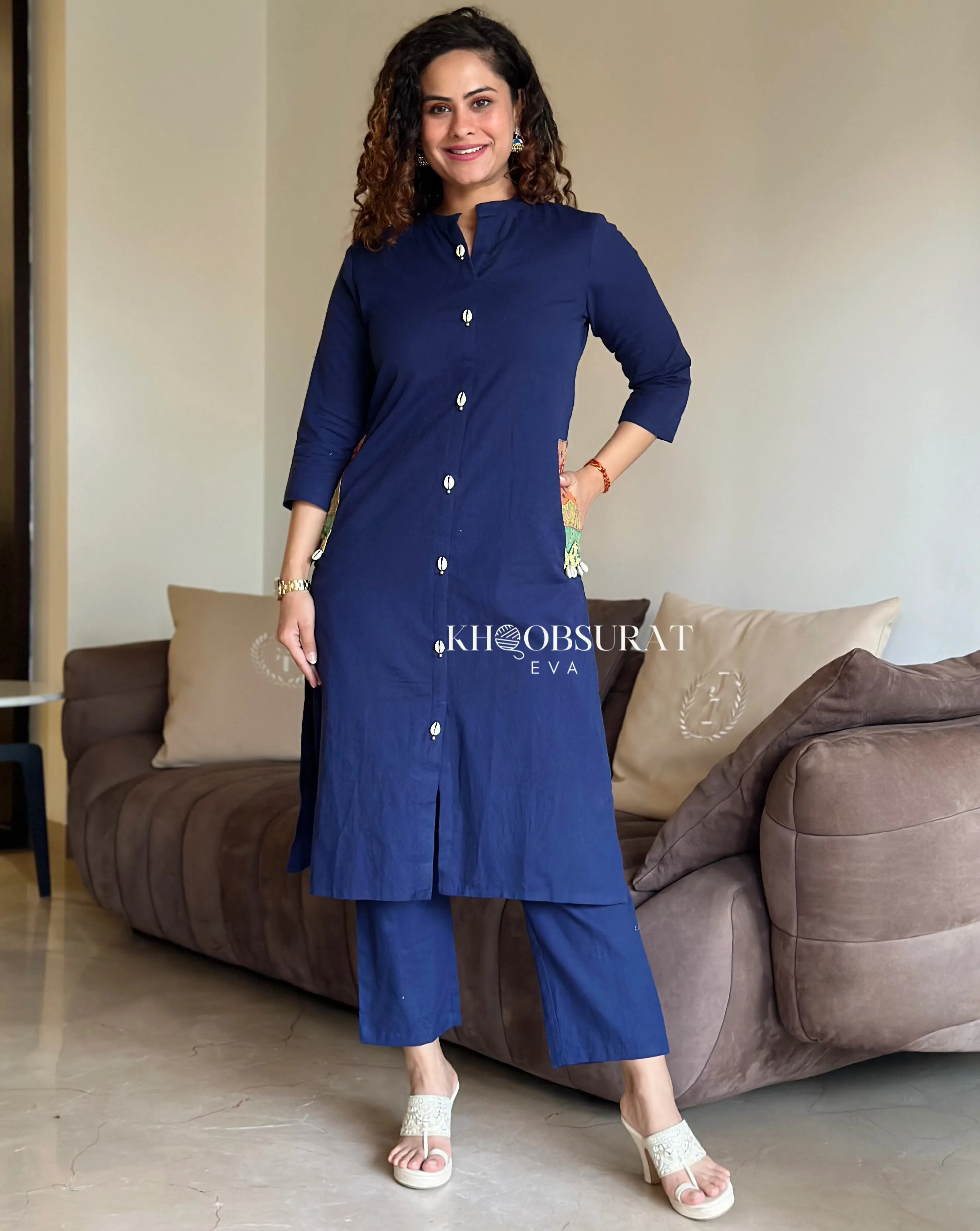 Midnight Blue Kurta Set