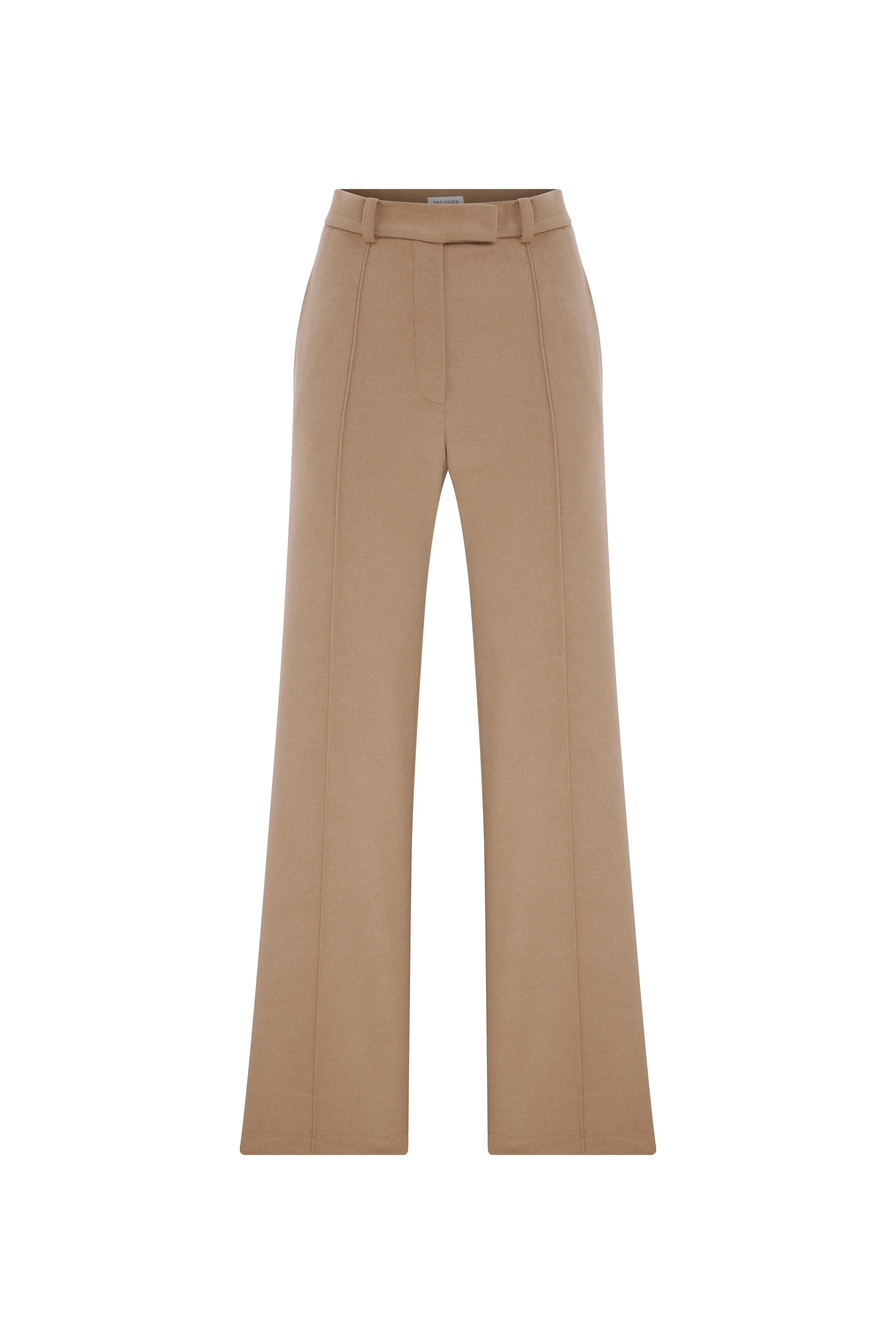 Millie Wool Trousers in Beige