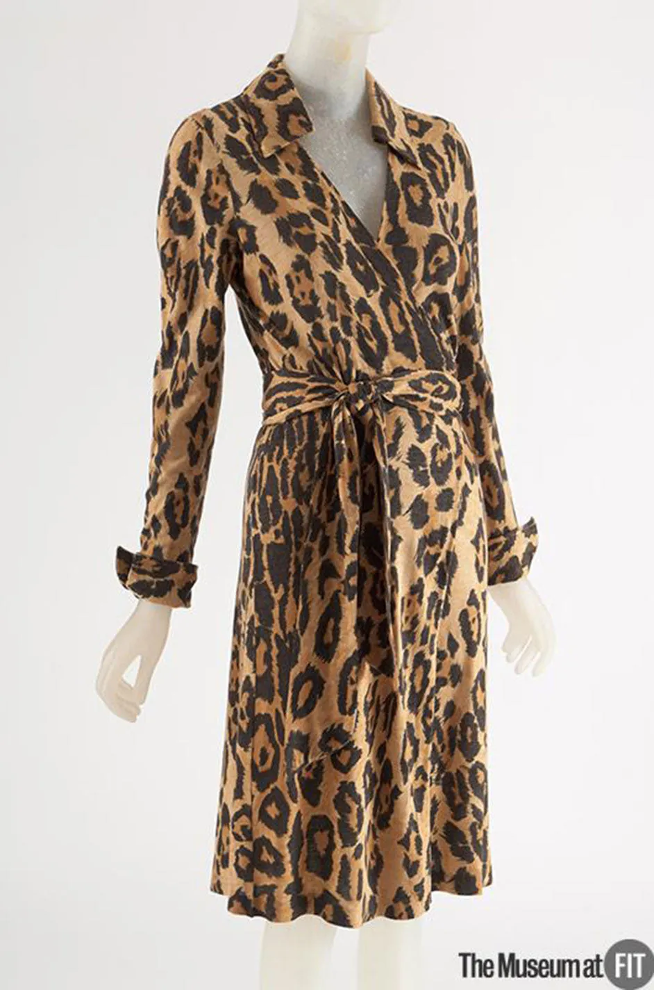 Museum Held 1973 Diane Von Furstenberg Leopard Wrap Dress