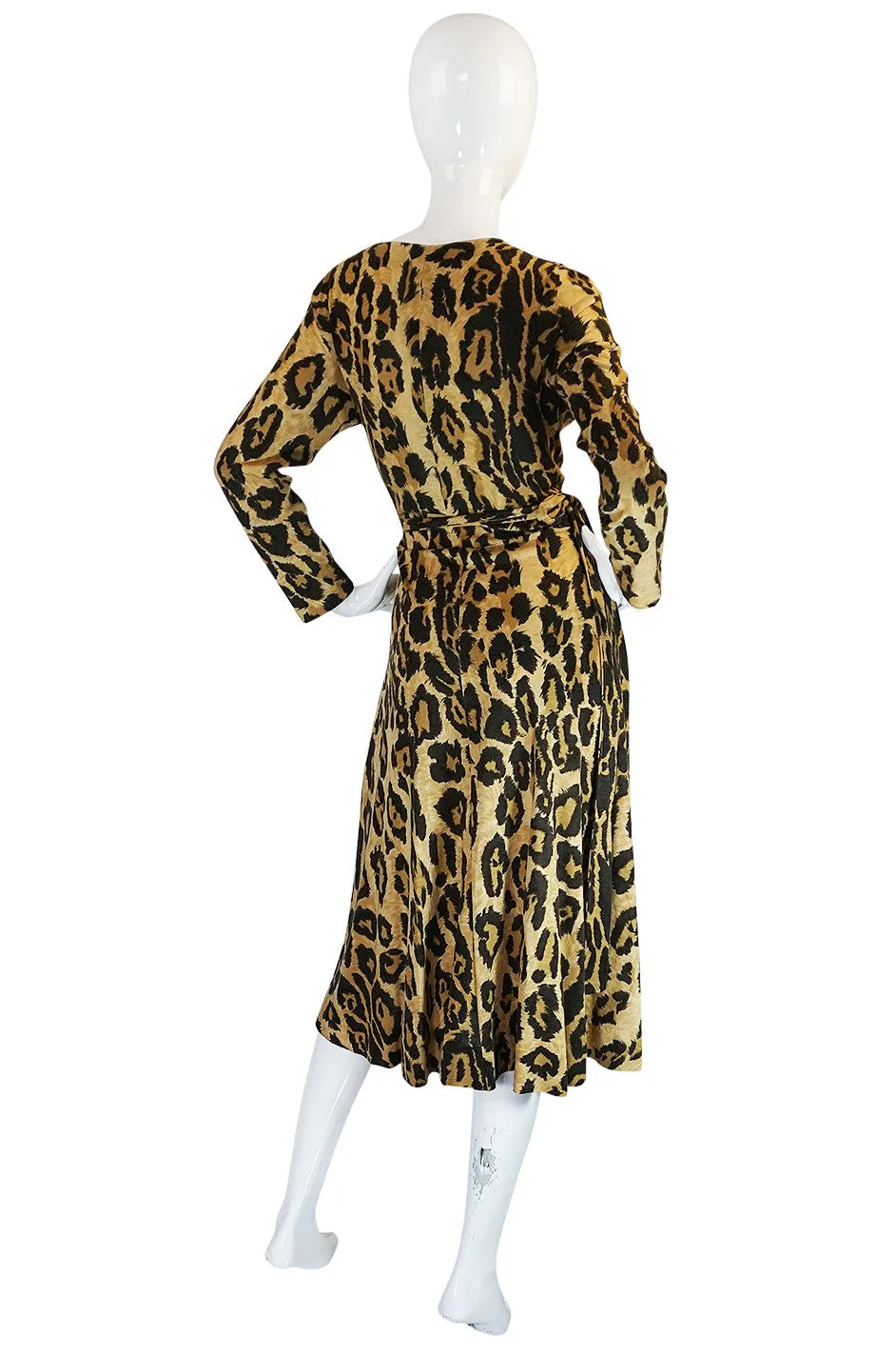 Museum Held 1973 Diane Von Furstenberg Leopard Wrap Dress