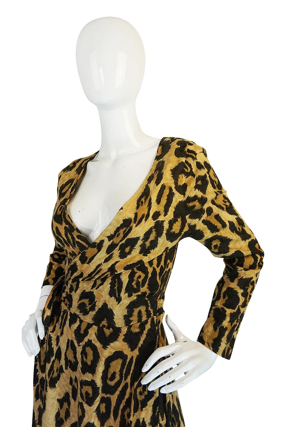 Museum Held 1973 Diane Von Furstenberg Leopard Wrap Dress