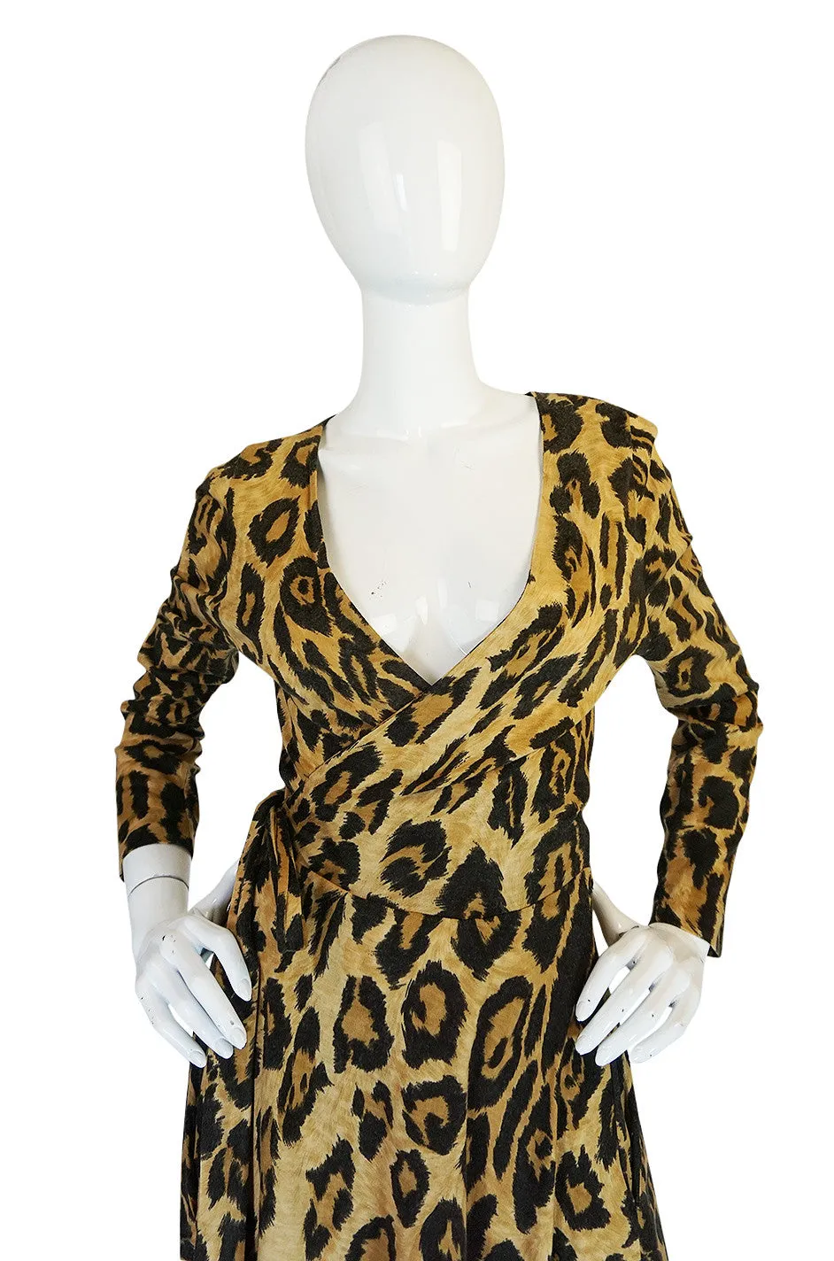 Museum Held 1973 Diane Von Furstenberg Leopard Wrap Dress