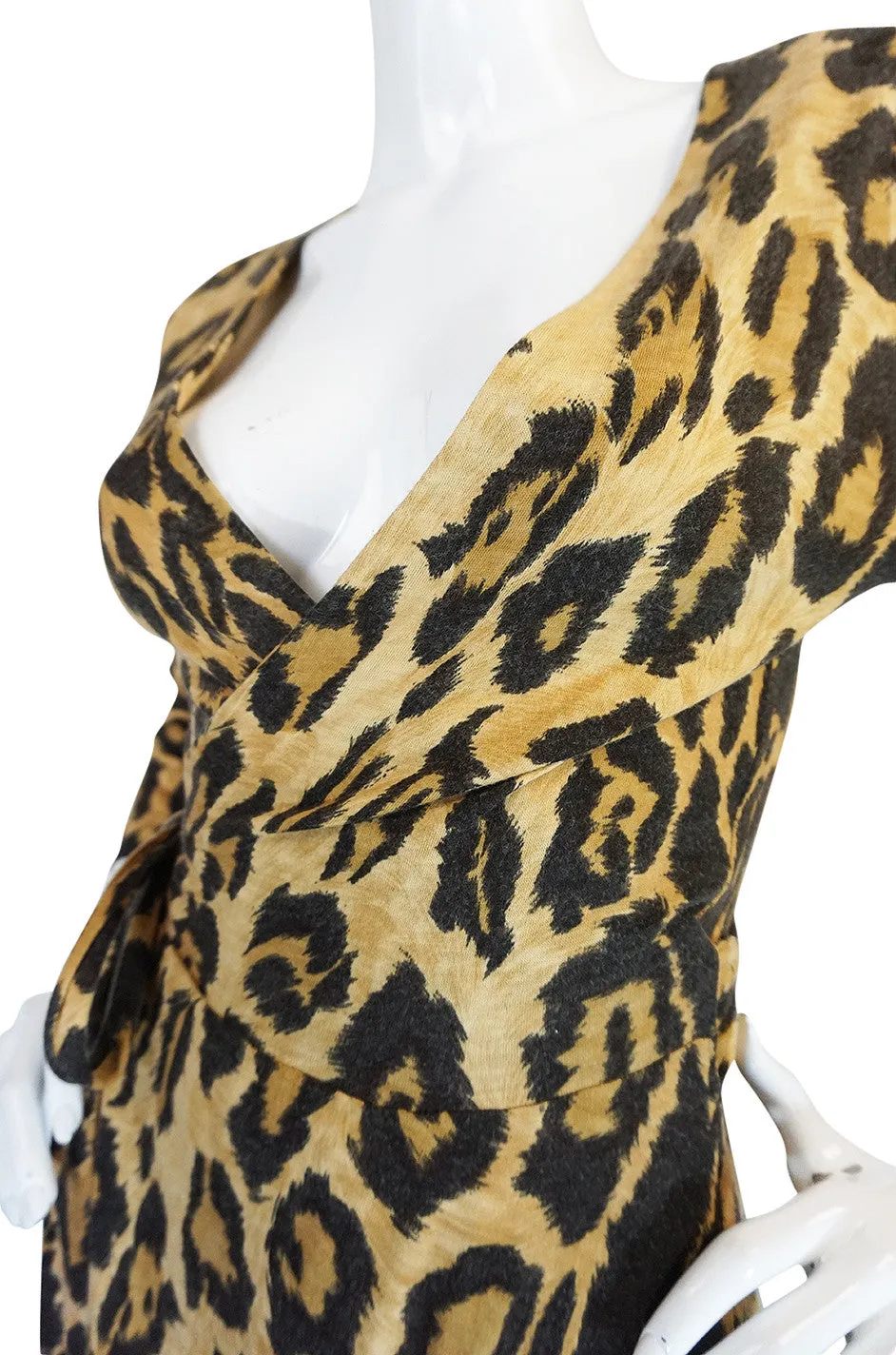 Museum Held 1973 Diane Von Furstenberg Leopard Wrap Dress