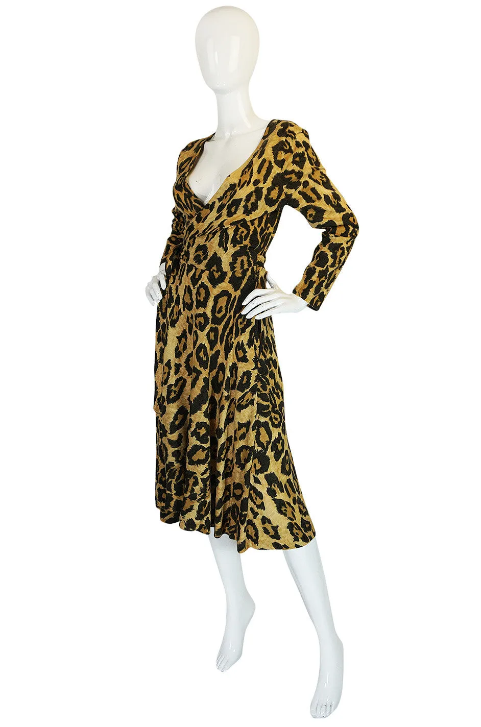 Museum Held 1973 Diane Von Furstenberg Leopard Wrap Dress