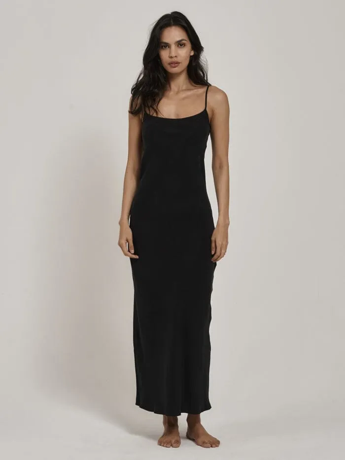 Naomi Slip Dress - Antique Black