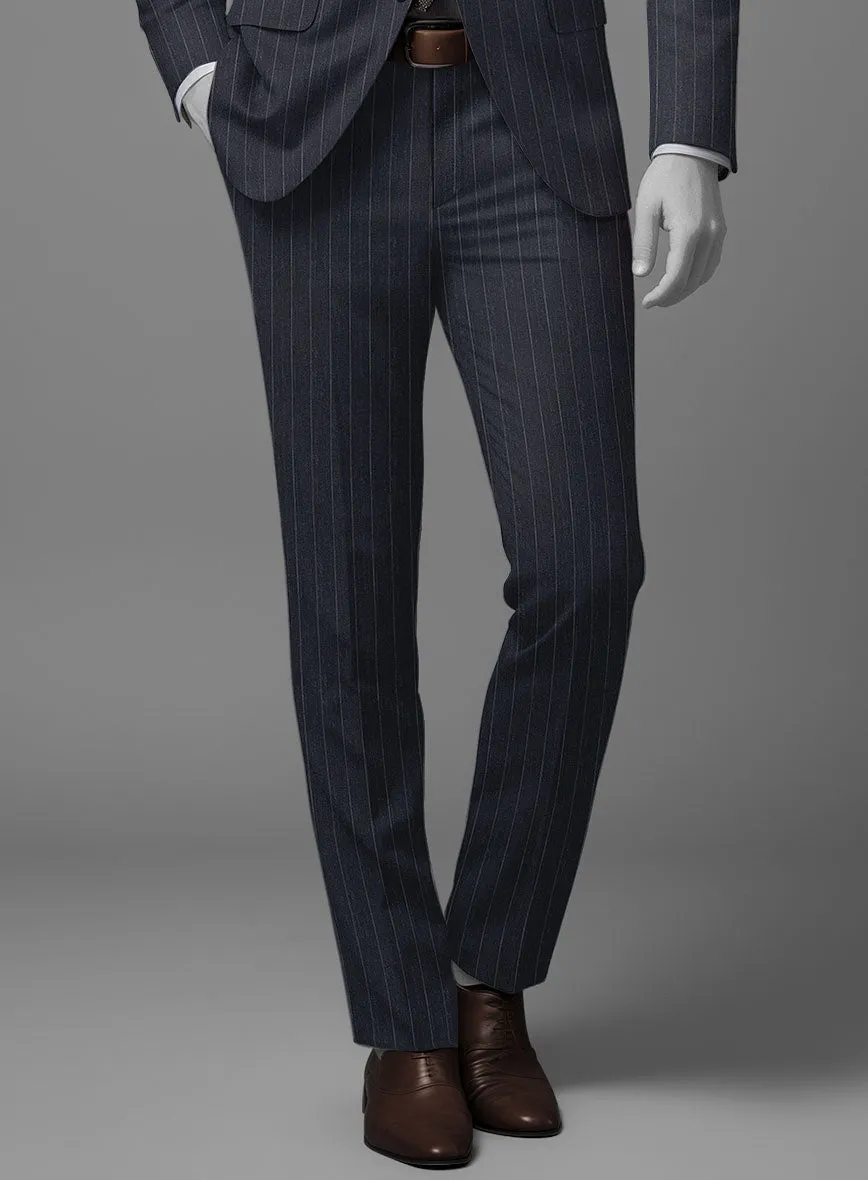 Napolean Genova Stripe Dark Blue Wool Pants