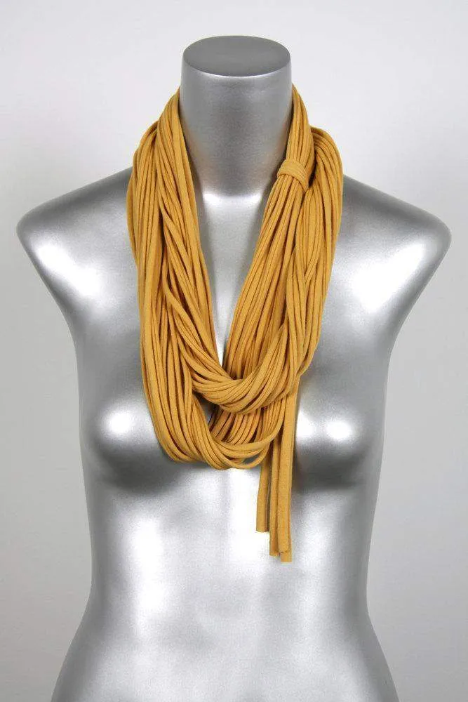 Necklush Infinity Scarf / Mustard Yellow / Unisex