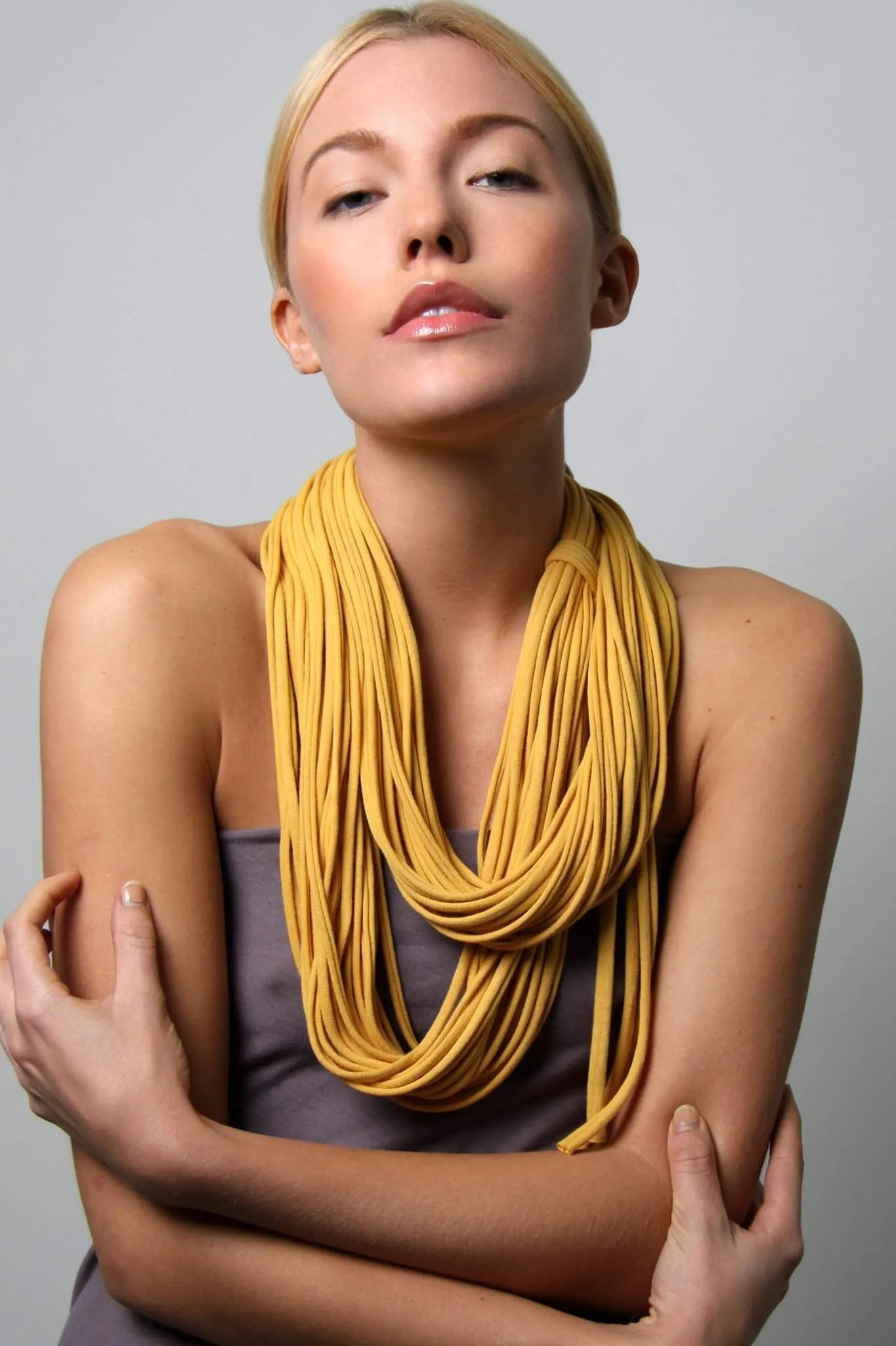 Necklush Infinity Scarf / Mustard Yellow / Unisex