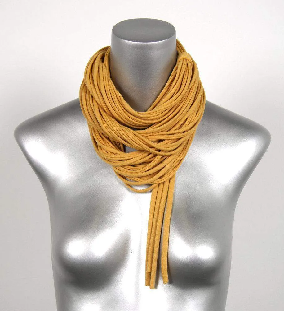 Necklush Infinity Scarf / Mustard Yellow / Unisex