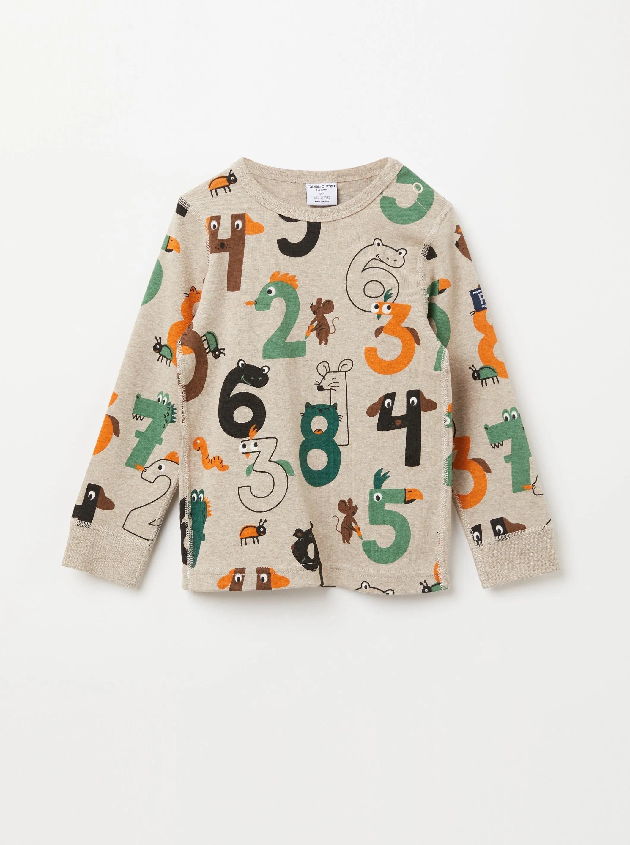 Number Print Kids Top