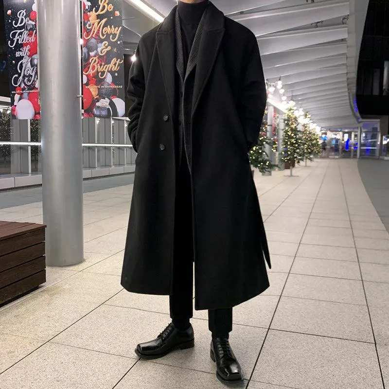 OH Dual Pocket Belted Overcoat